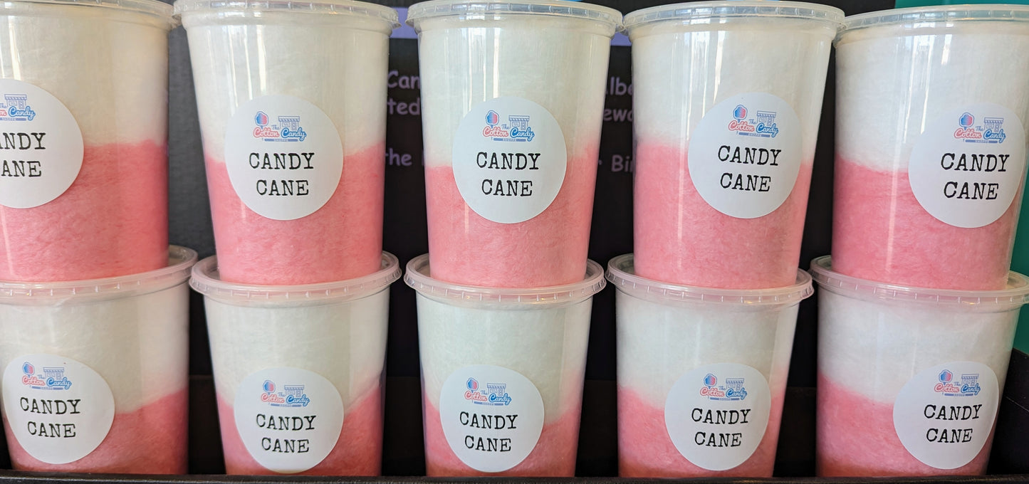 ** Candy Cane Cotton Candy