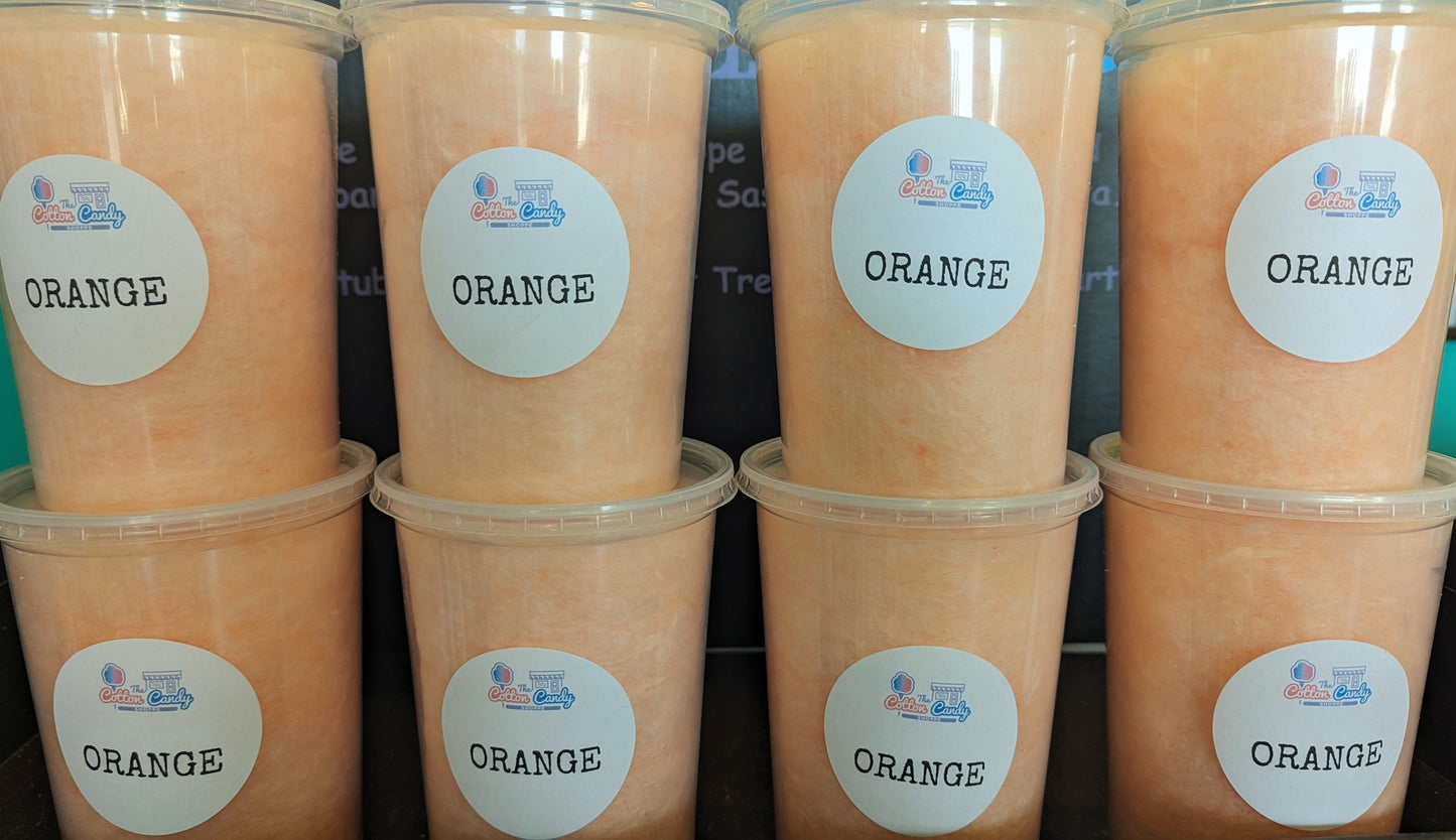 Orange Cotton Candy