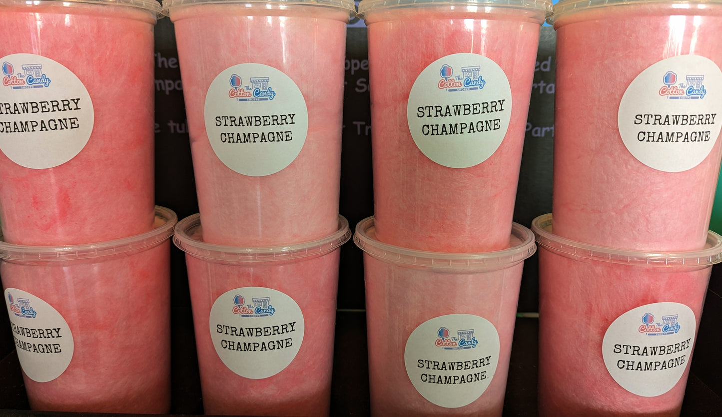 Strawberry Champagne Cotton Candy