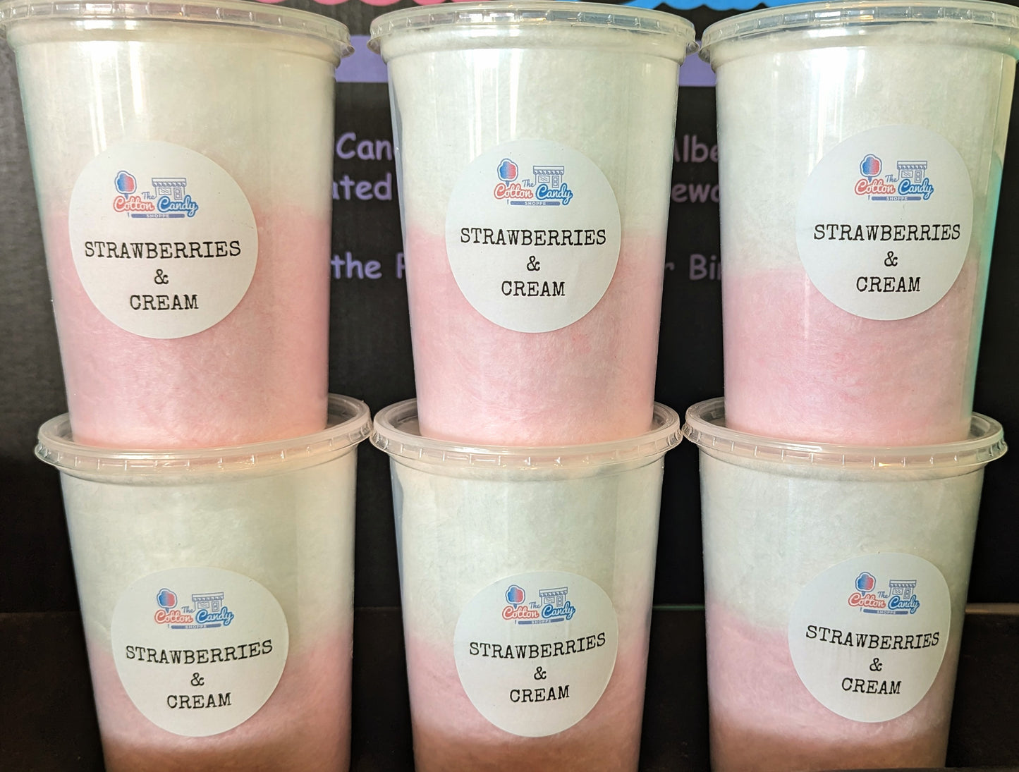 Strawberries & Cream Cotton Candy