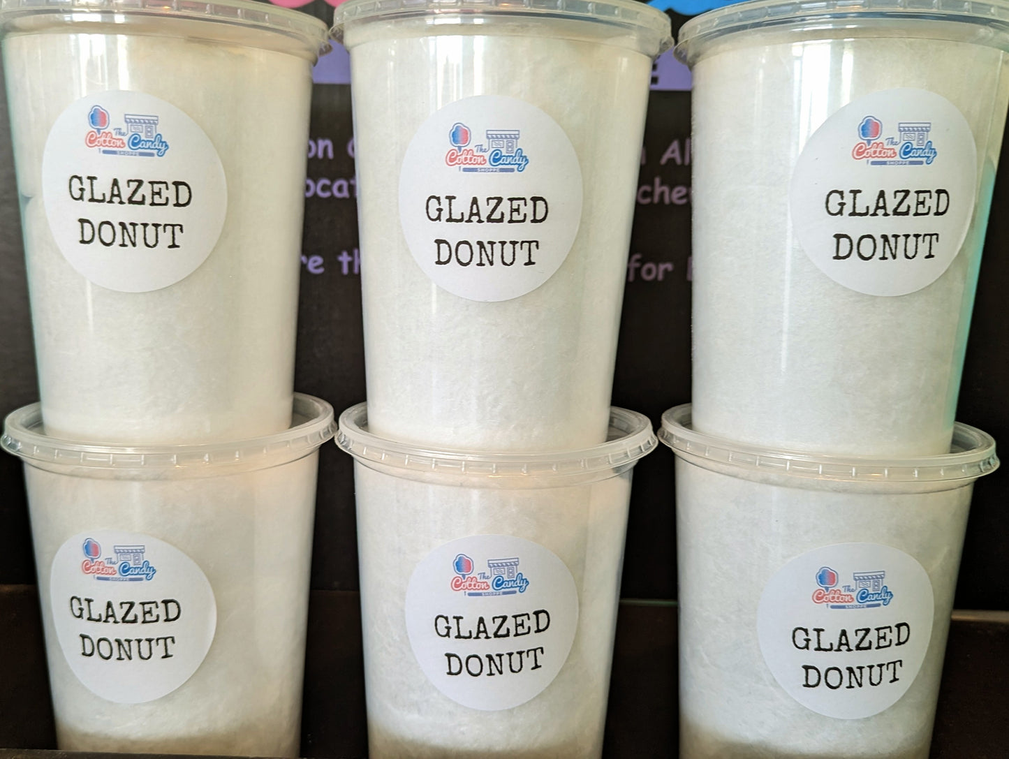 Glazed Donut Cotton Candy