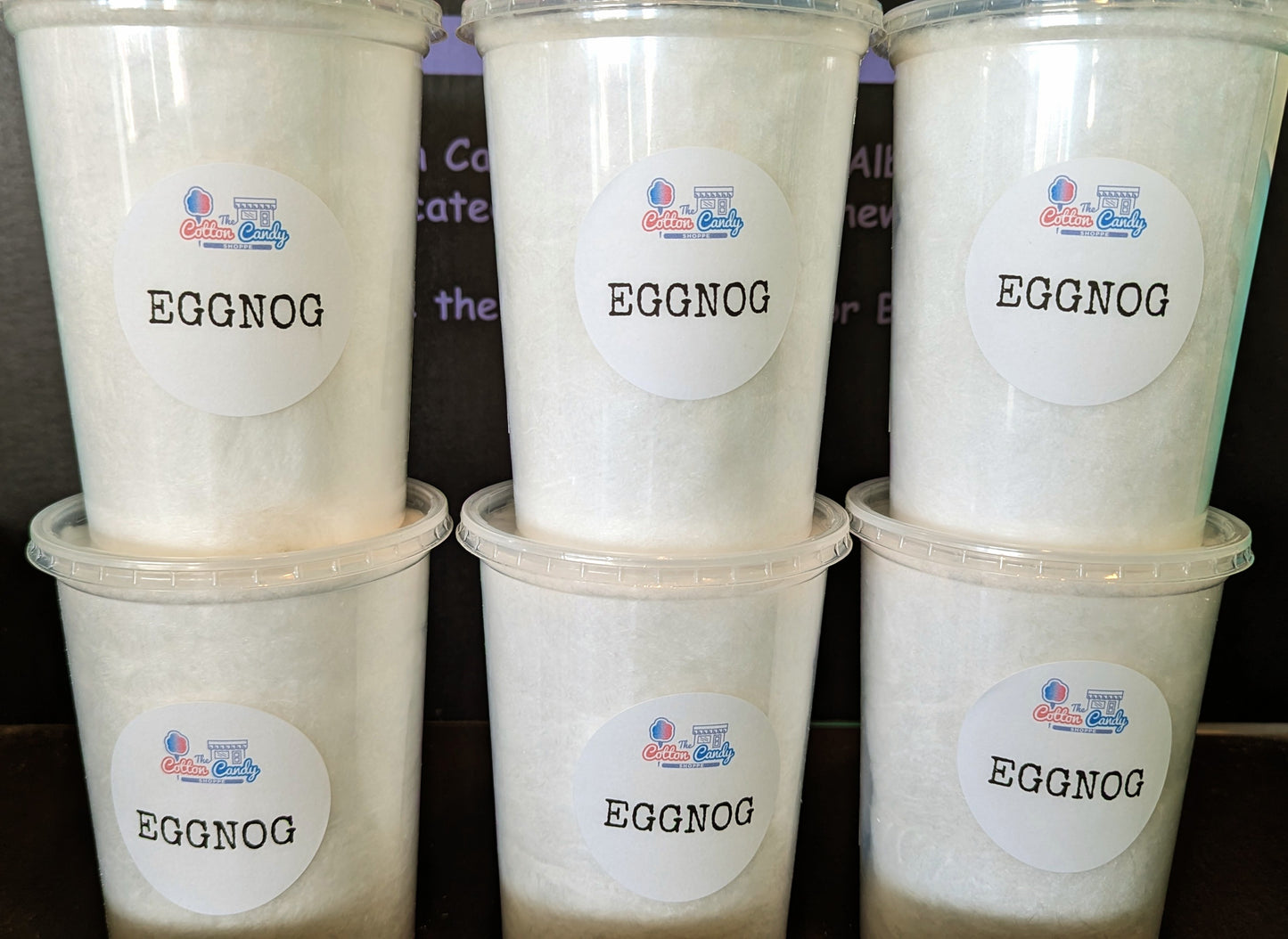 ** Eggnog Cotton Candy