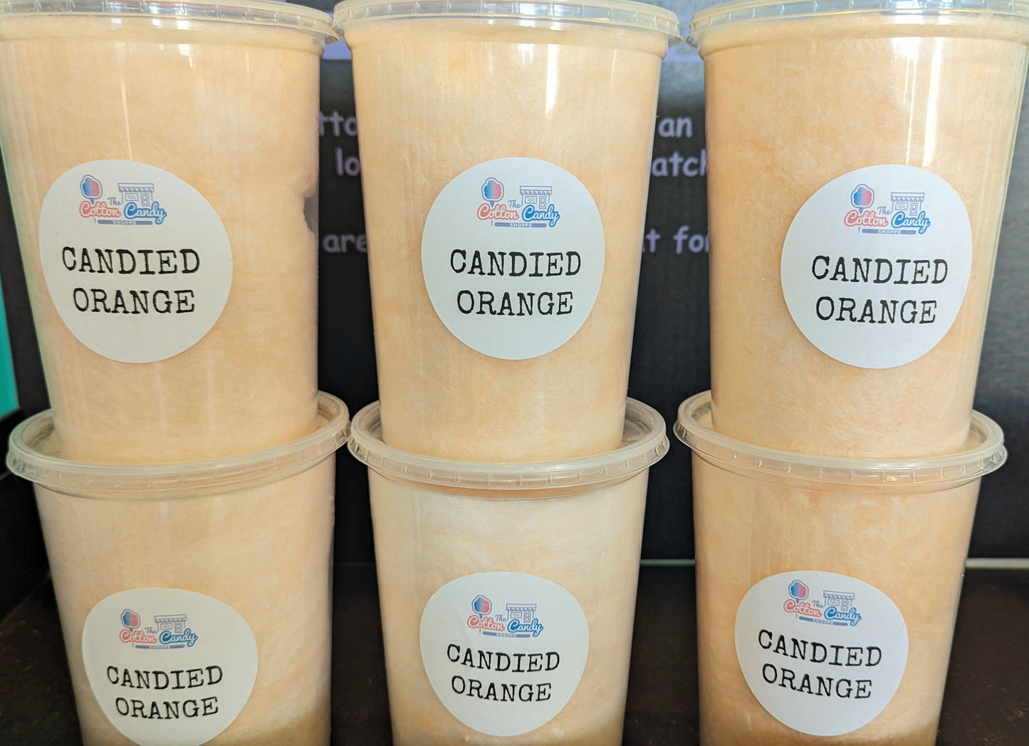 Candied Orange Cotton Candy