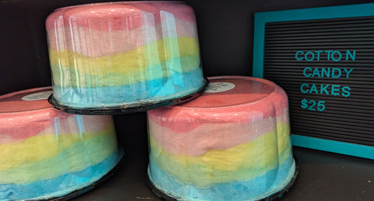 5 Layer Cotton Candy Rainbow Cake